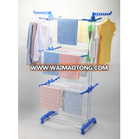 Three layer multi-purpose cloth drying rack baby hanger rack BS-8031B