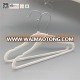 White plastic velvet baby clothing hanger