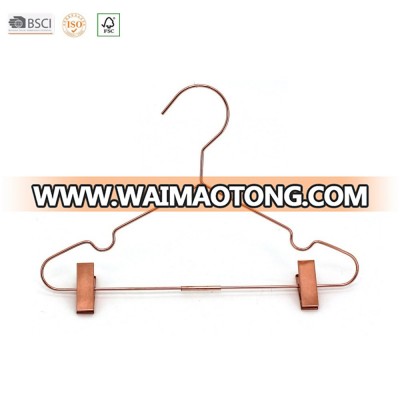 HH STYLE Rose Gold copper wire metal hanger hooks metal pants clothes hanger