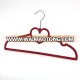 HH Brand Fashion Velvet Heart Shape Clothes Hanger , kids top display hanger